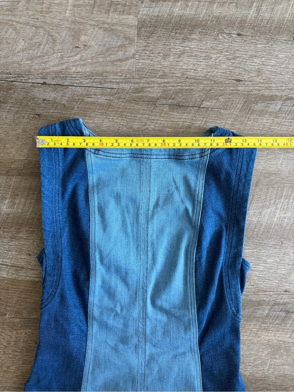 Anthropologie Pilcro The Kendall Sleeveless Denim Mini Dress Size 4 Boho Western - Picture 8 of 8